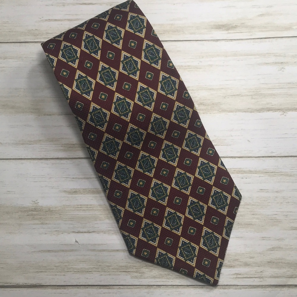 Tommy Hilfiger Men’s Neck tie silk burgundy